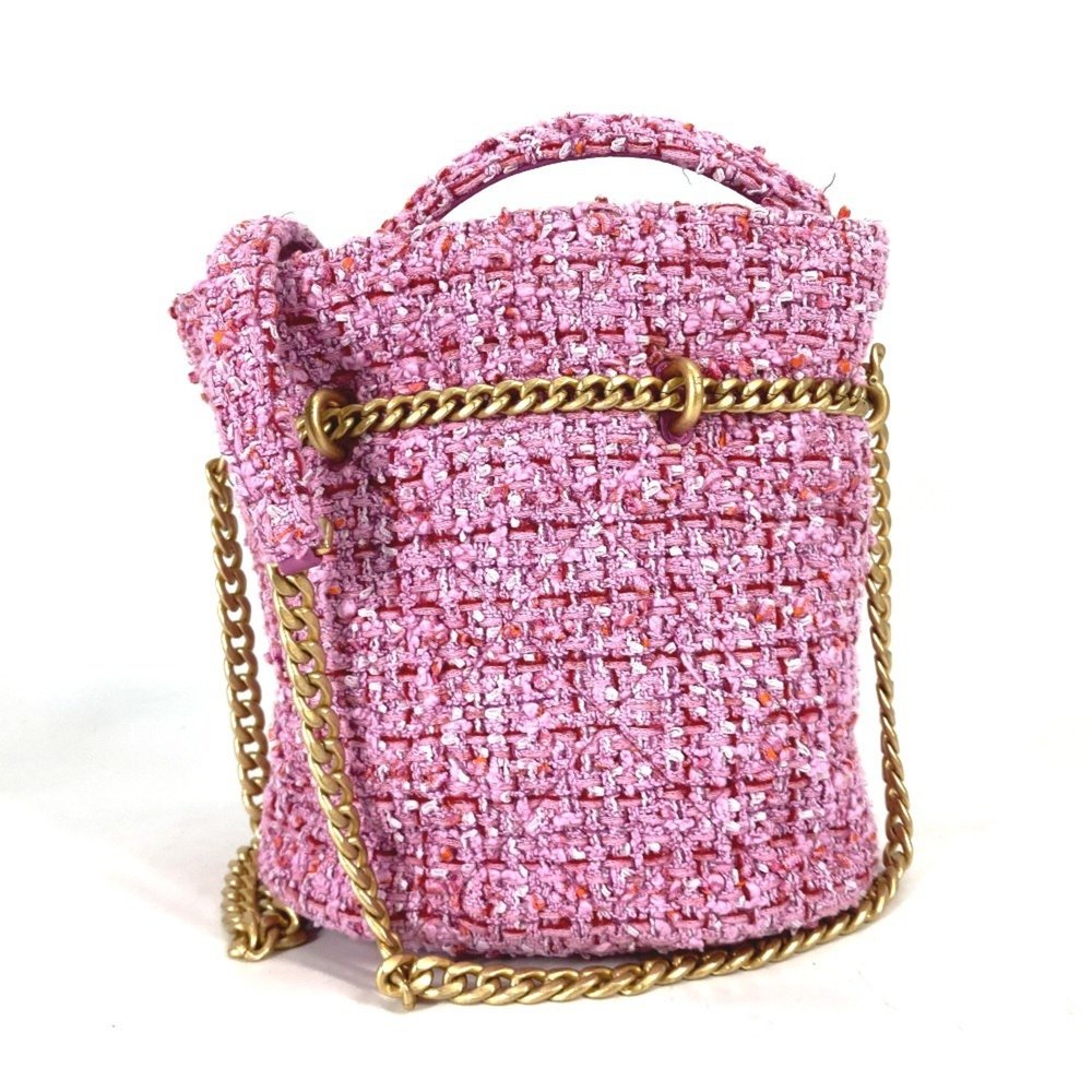 CHANEL 2022SS CC Coco Mark Chain Bucket-Shaped Pochette, 2-Way Handbag/Shoulder - Picture 2 of 10